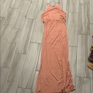 Pink maxi dress